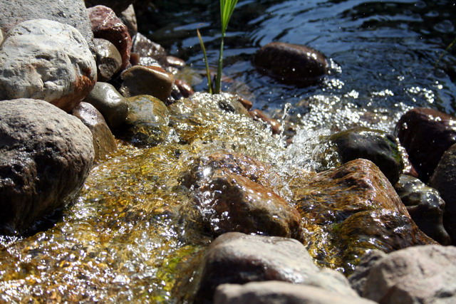 Wasserfall am Abend