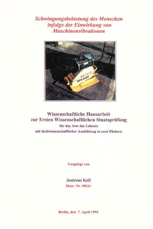 Titelblatt Wissenschaftliche Hausarbeit